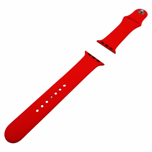 Силиконова Apple Watch каишка iWatch 49mm – Червен – 2 части