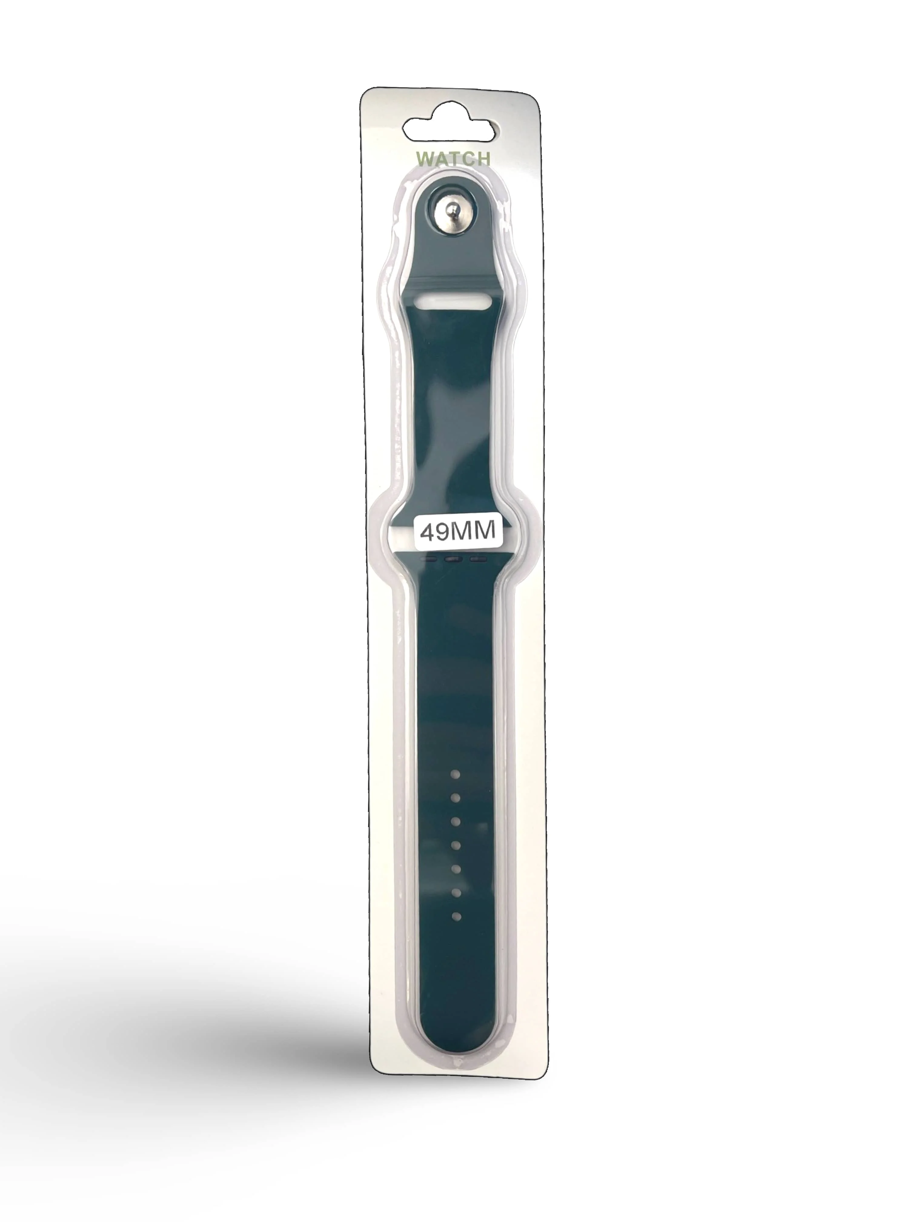 Силиконова Apple Watch каишка iWatch 49mm – Тъмно Зелено – 2 части