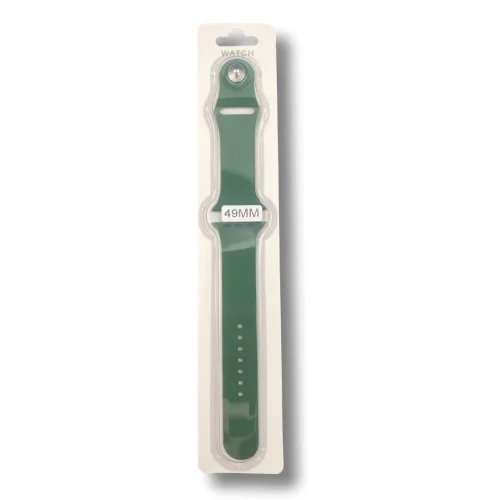 Силиконова Apple Watch каишка iWatch 49mm – Зелен – 2 части