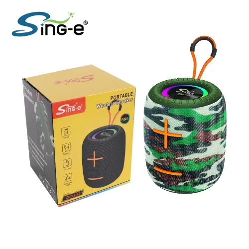 Sing-e ZQS-P22 Преносим Bluetooth високоговорител iPX3 – Камуфлаж