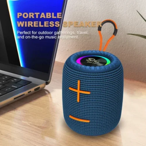 Sing-e ZQS-P22 Преносим Bluetooth високоговорител iPX3 – Тъмно Син