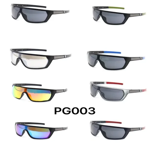Слънчеви очила UV400 Мъжки PS PC Зелена Рамка PG003 – C2 – Черен