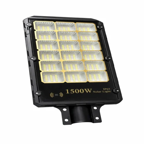 SLP-12 LED слънчева светлина Външна с дистанционно управление и сензор за движение PIR 1500W