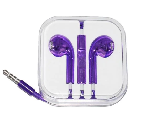 Слушалки тип Earpods 5G – Лилав
