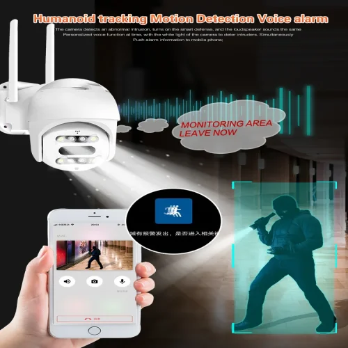 SM400 ( APP:CareCam Pro ) 360 градусова 10X zoom HD PTZ интелигентна проследяваща камера H. 265 Външна/Вътрешна