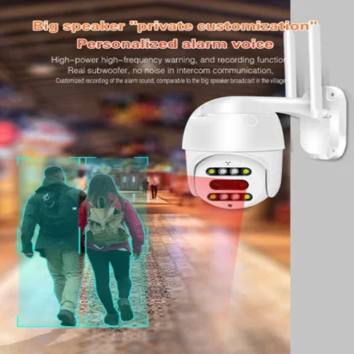SM400 ( APP:CareCam Pro ) 360 градусова 10X zoom HD PTZ интелигентна проследяваща камера H. 265 Външна/Вътрешна