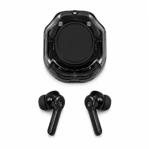 Смарт часовник – Черен CN-RU3 + слушалки с 2 сменяеми каишки, Bluetooth разговори и магнитно зареждане