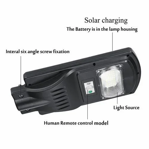 Соларна външна лампа SLP-1 50W IP-65 PIR сензор