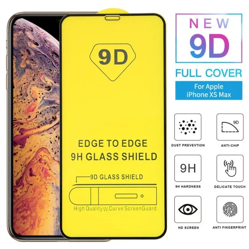 Стъклен протектор 9D за iPhone 7G/8G – Черен