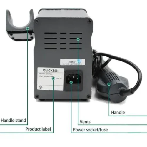 Станция с горещ въздух QUICK 858D ESD 700W
