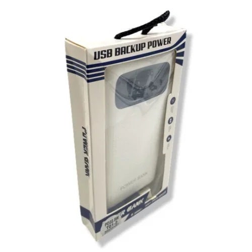 T01-2 Външна батерия 22.5Wс 2изхода USB и 1USB-C 20,000 mAh – Бял