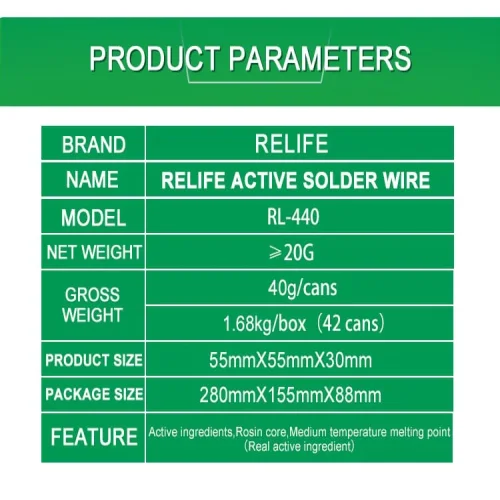 Тел за запояване RELIFE RL-440 0.4MM 20G