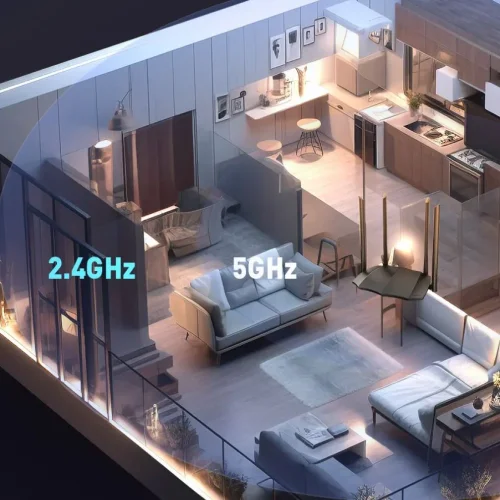 Tenda AC8 Dual-band Рутер AC1200, безжичен WiFi рутер, двулентов 5GHz/2.4GHzr