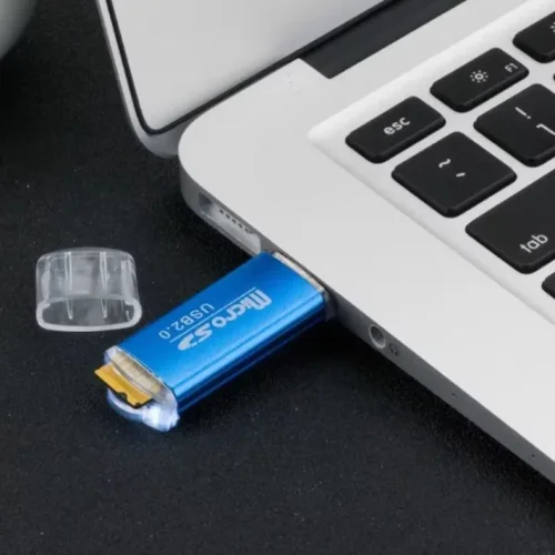 TF4 Високоскоростен метал USB четец на карти, за SD карта на фотоапарат, офис, домашна употреба – MIX цветове