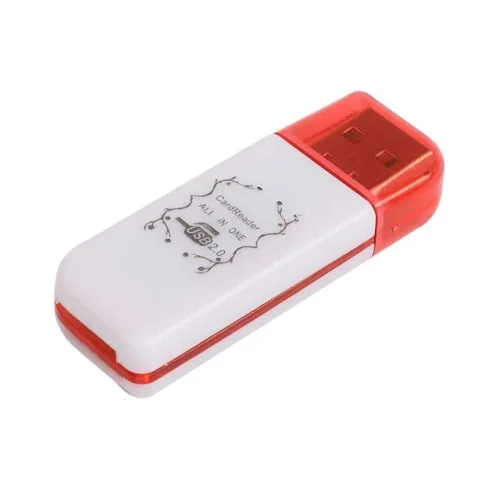 TF6 Високоскоростен Pvc USB 4-в-1 четец на карти, за SD карта на фотоапарат, офис, домашна употреба – MIX цветове