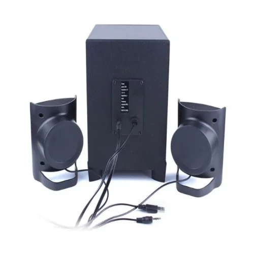 Тонколони Kisonli TM-6000U, 2.1, 11W, AUX, Bluetooth 5.0, USB, SD Card, черни, USB захранване, дистанционно