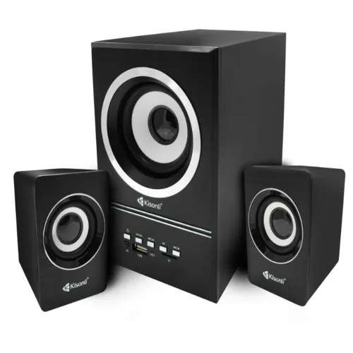 Тонколони KISONLI U-2700BT, Bluetooth, 5W + 3W*2, USB, Черен