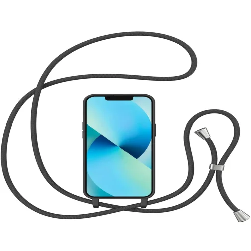 TP-16 Силиконов Кейс с връзка за Samsung S25 Ultra – Черен