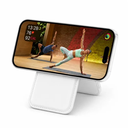 TP14 Магнитен портфейл със стойка (MagSafe съвместим) – Бял