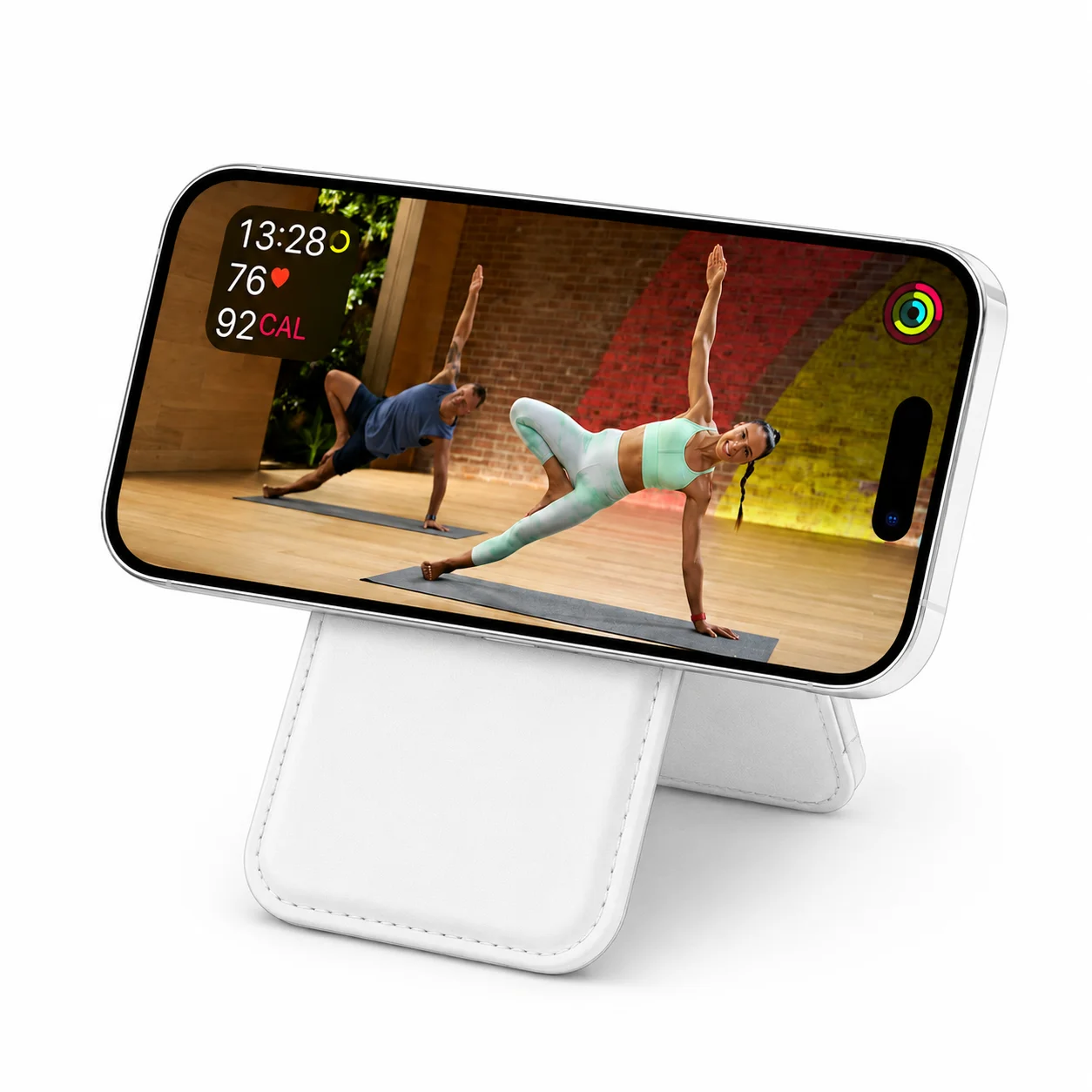 TP14 Магнитен портфейл със стойка (MagSafe съвместим) – Бял