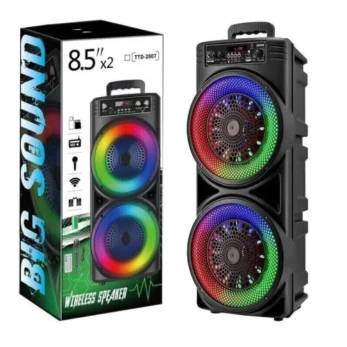 TTD-2807 20W 8.5“x2 Безжична колона говорител субуфер