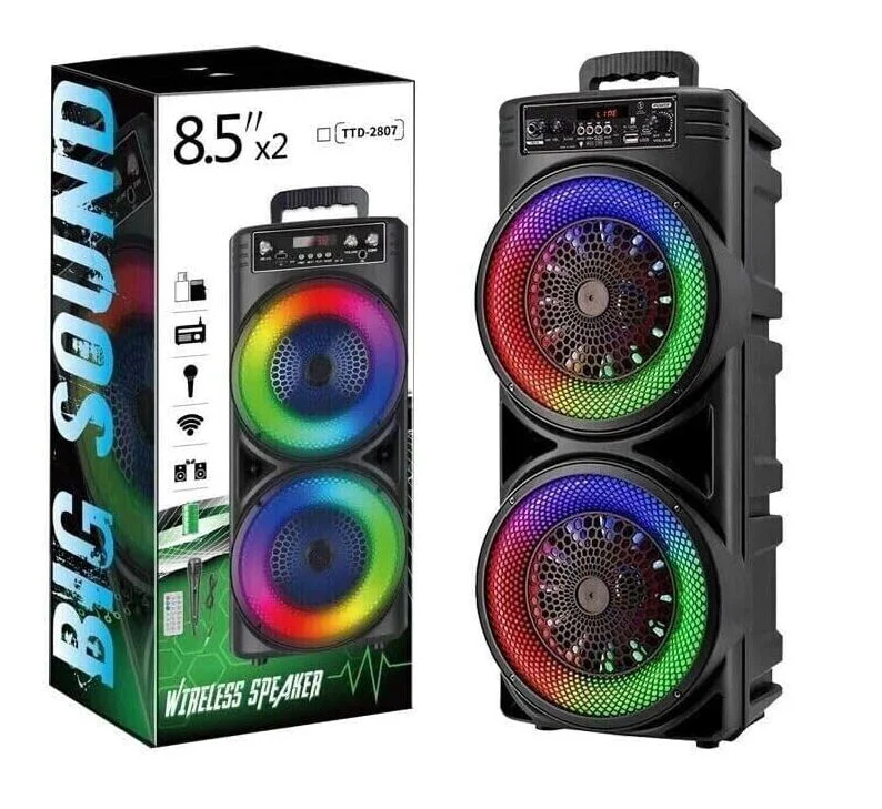 TTD-2807 20W 8.5“x2 Безжична колона говорител субуфер