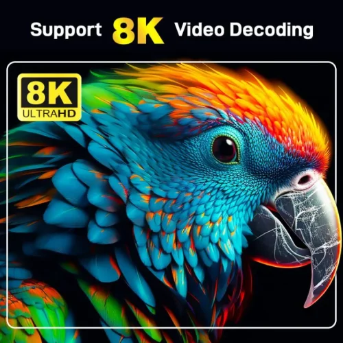 TV98 ATV W2 TV Box 8K HDR ULTRA HD android 14.0 4GB + 64GB 2.4/5G Wifi 4 Ядрен процесор Netflix Youtube Media Player