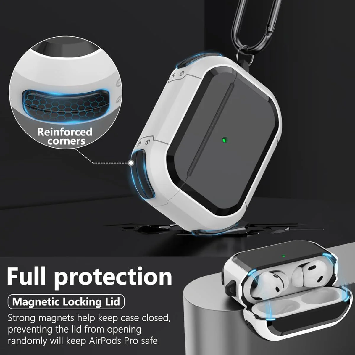 Удароустойчив калъф BN-17 за Airpods 3 – Тъмно Зелен