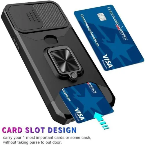 Удароустойчив калъф TP-30 за iPhone 17 4в1 с джобче