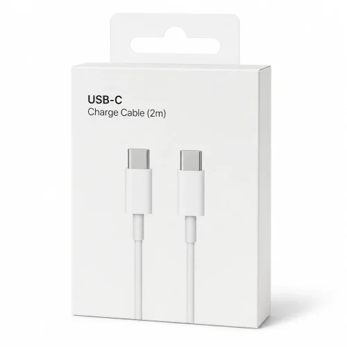 USB-C към USB-C Кабел за MacBook – 2 Метра – Бързо Зареждане и Синхронизация