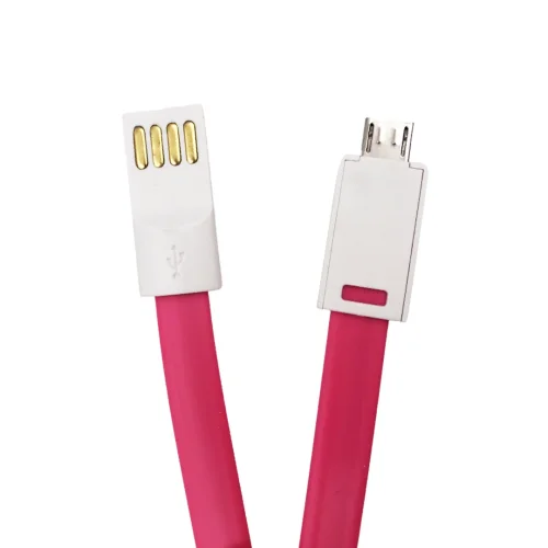 USB Кабел E68 USB към Micro USB – Розов