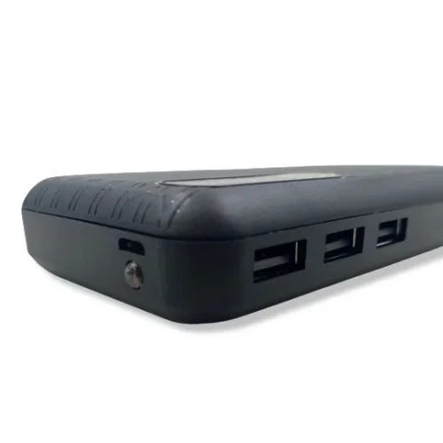 Външна батерия за зареждане PB-30с 3 изхода USB 15,000mAh – Черен
