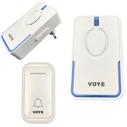 VOYE V032F безжичен звънец с 38 полифонични звука (бял)