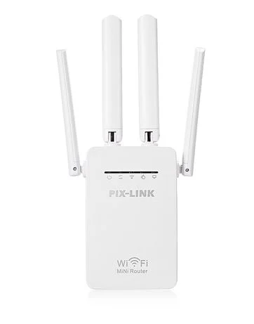 WR09 Безжичен WiFi мрежов WR09 повторител и усилвател PIX-LINK 300Mbps