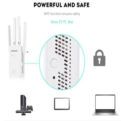 WR09 Безжичен WiFi мрежов WR09 повторител и усилвател PIX-LINK 300Mbps