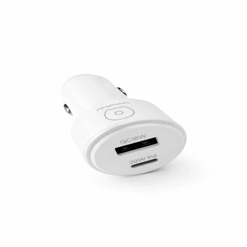 WUW C242 38W Адаптер кола – USB-A QC18W + USB-C PD20W Бързо зареждане