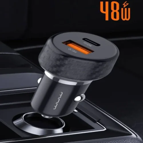WUW C258 12V Адаптер кола 48W двоен изход USB и USB-C