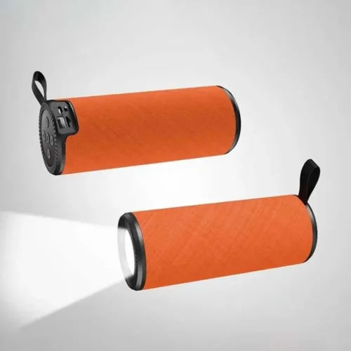 WUW R151 Безжичен тонколона + LED осветление – Оранжев