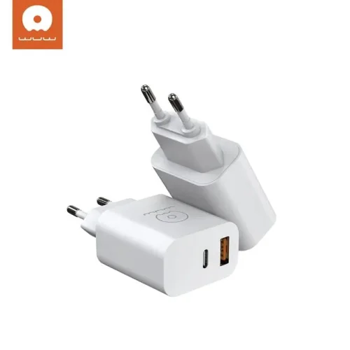 WUW T83 PD20W + QC18W Зарядно с кабел Type-C към Type-C 1M