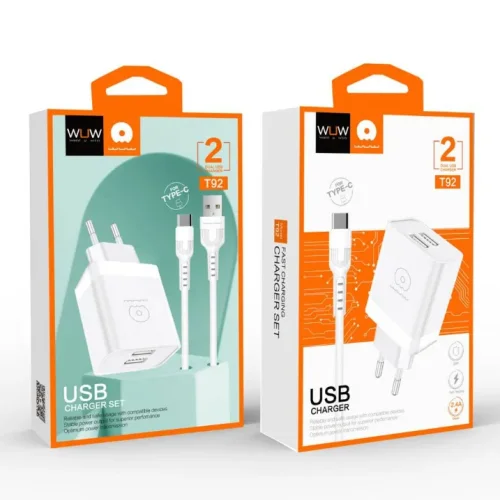 WUW T92 PD20W Зарядно с кабел USB към Micro