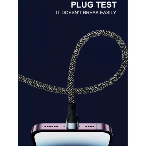 WUW X213 Плетен Кабел за Зареждане 2.4A 1M – USB към TYPE-C