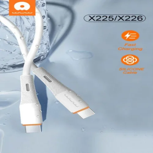 WUW X225 Кабел за Зареждане 65W 1M – Type-C към Type-C