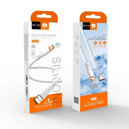 WUW X225 Кабел за Зареждане 65W 1M – Type-C към Type-C