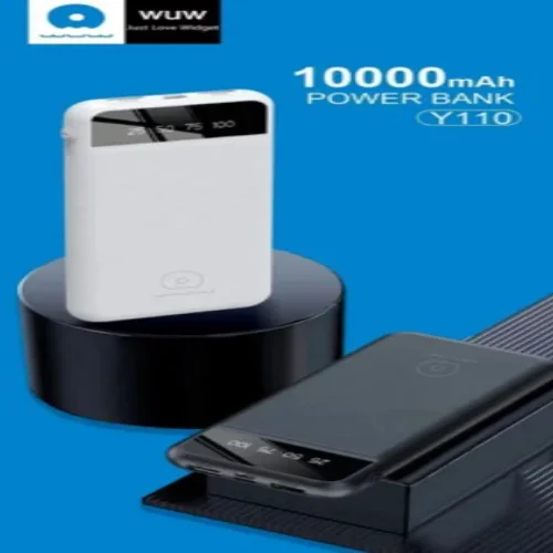 WUW-Y110 с USB-C 2A POWER BANK – 10,000MAH – Бял