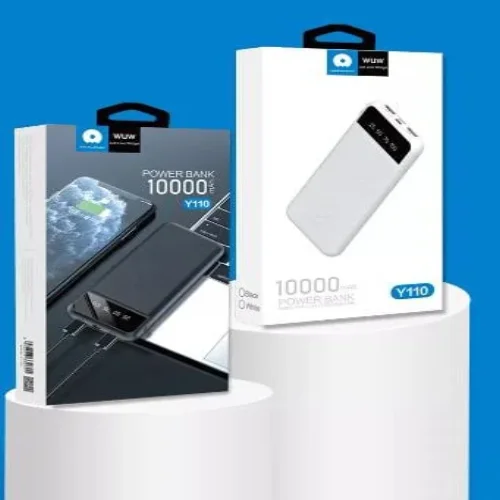 WUW-Y110 с USB-C 2A POWER BANK – 10,000MAH – Бял