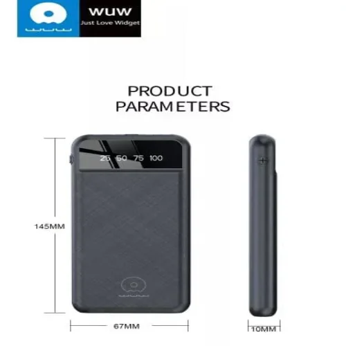 WUW-Y110 с USB-C 2A POWER BANK – 10,000MAH – Бял