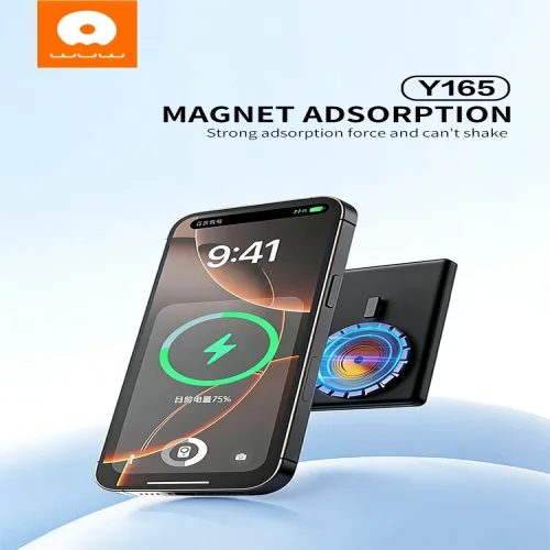 WUW Y165 Magnetic Power Bank 5,000mAh 15W с магнитно безжично зареждане