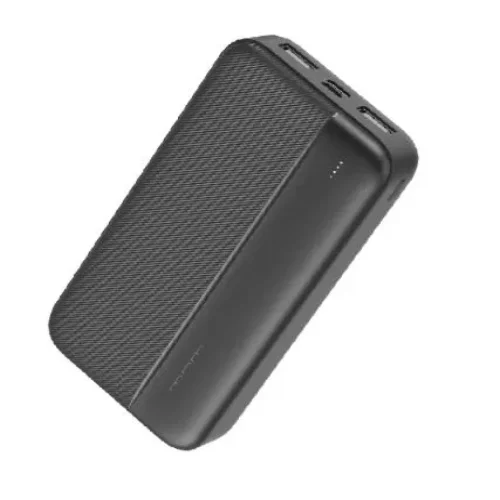 WUW-Y93 Тънко Пр.зарядно 2.1A MICRO + USB-C + 2изх.USB 10,000MAH – Черен