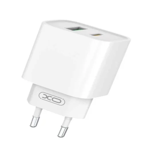 XO-CE02A 20W PD + QC Адаптер с изх. USB-C и USB