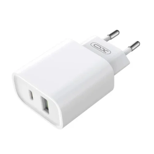 XO-CE02A 20W PD + QC Адаптер с изх. USB-C и USB